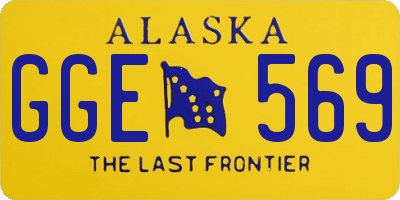 AK license plate GGE569