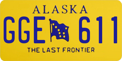 AK license plate GGE611