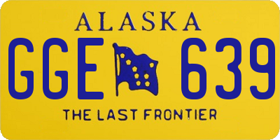 AK license plate GGE639