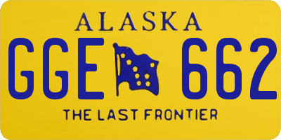 AK license plate GGE662