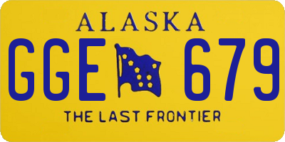 AK license plate GGE679