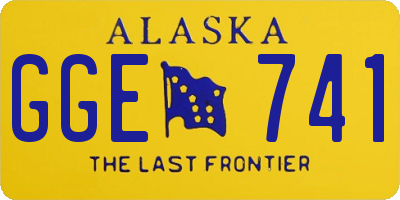 AK license plate GGE741