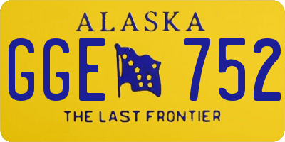 AK license plate GGE752