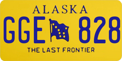 AK license plate GGE828