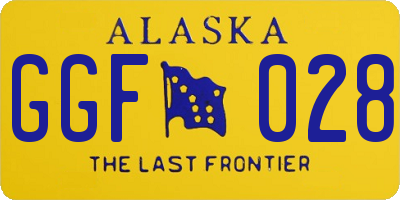 AK license plate GGF028