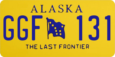 AK license plate GGF131