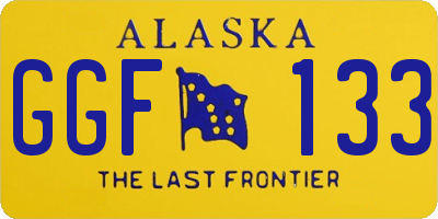 AK license plate GGF133