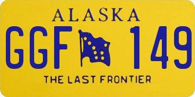 AK license plate GGF149