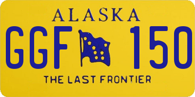 AK license plate GGF150