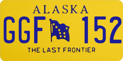 AK license plate GGF152