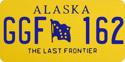 AK license plate GGF162