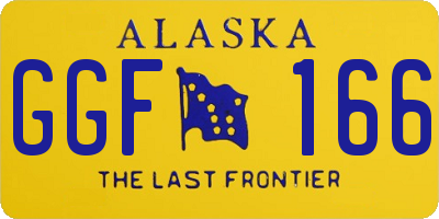 AK license plate GGF166