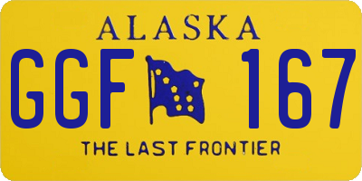 AK license plate GGF167