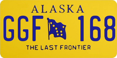 AK license plate GGF168