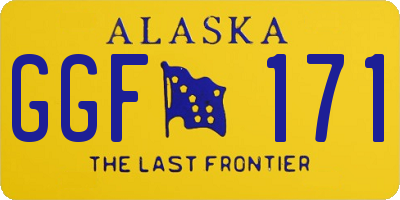 AK license plate GGF171