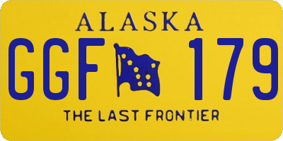 AK license plate GGF179