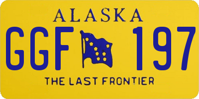AK license plate GGF197