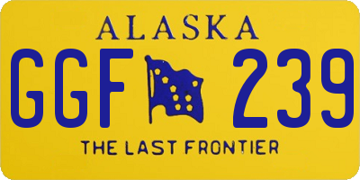 AK license plate GGF239