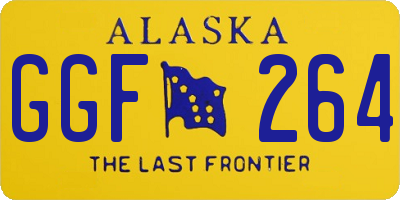 AK license plate GGF264