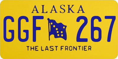 AK license plate GGF267