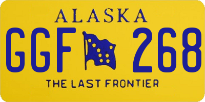 AK license plate GGF268