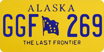 AK license plate GGF269