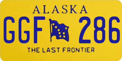AK license plate GGF286