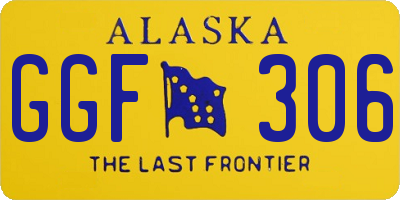 AK license plate GGF306