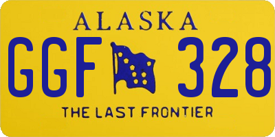 AK license plate GGF328