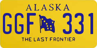 AK license plate GGF331