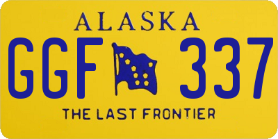 AK license plate GGF337