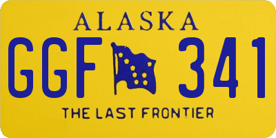 AK license plate GGF341