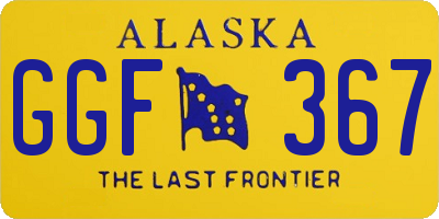 AK license plate GGF367