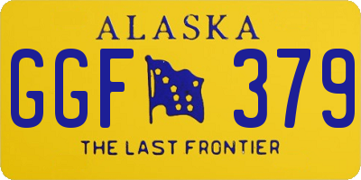 AK license plate GGF379