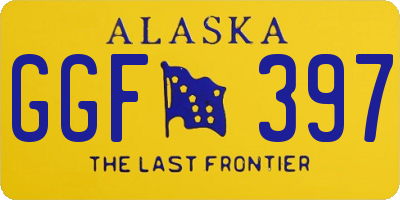 AK license plate GGF397