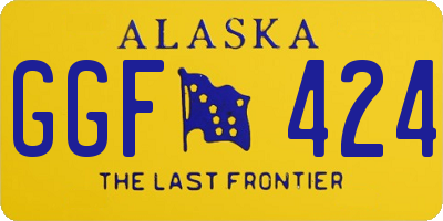 AK license plate GGF424