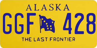 AK license plate GGF428