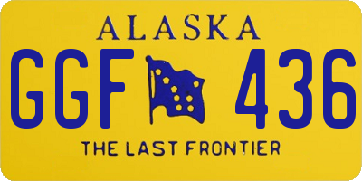 AK license plate GGF436