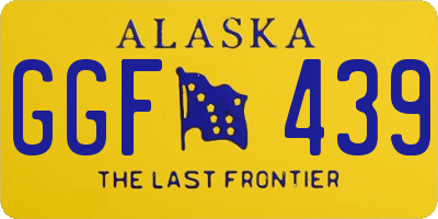 AK license plate GGF439