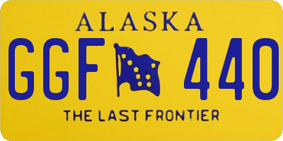 AK license plate GGF440