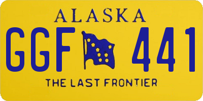 AK license plate GGF441