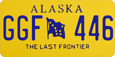 AK license plate GGF446