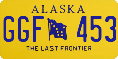 AK license plate GGF453
