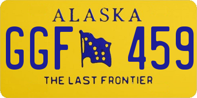 AK license plate GGF459