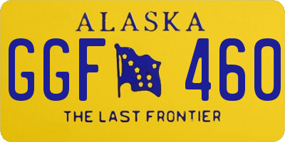 AK license plate GGF460