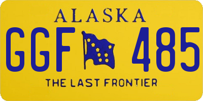 AK license plate GGF485