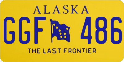 AK license plate GGF486