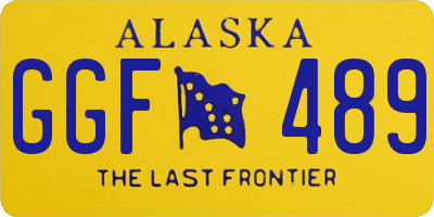 AK license plate GGF489