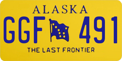 AK license plate GGF491