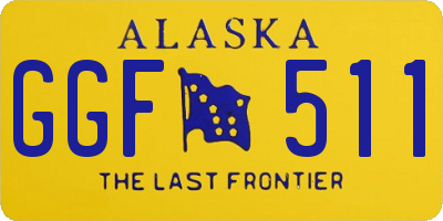 AK license plate GGF511